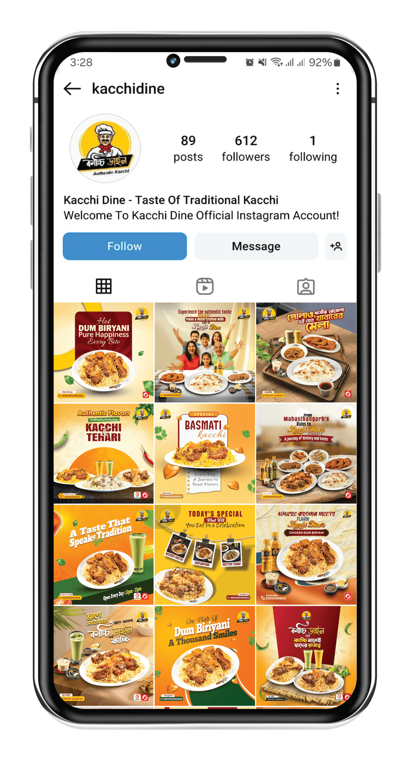 Kacchi Dine Instagram